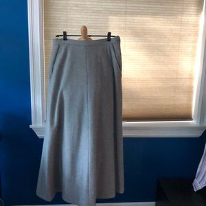 Grey Wool Skirt